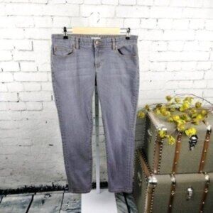 Eileen Fisher Organic Cotton Mid-rise Jeans Gray Size 6